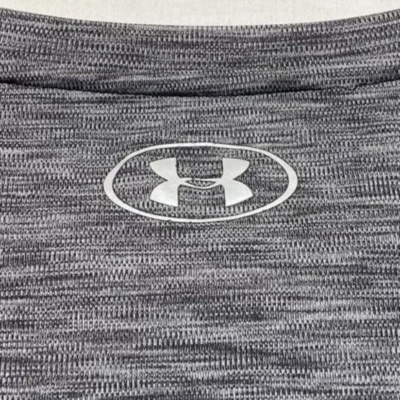 Under Armour UA Ladies Small Velocity Twist Tech Tee Black Heather Crewneck EUC - Picture 8 of 14